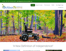 Tablet Screenshot of outdoorextrememobility.com